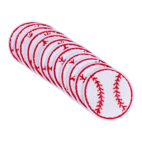 Lurrose 12 Stück Baseball -stoffetiketten Kleidung Accessoires Zarte Hutflecken Flicken Aufnähen Kompakte Kleiderflicken Baseball Patches Zum Aufbügeln Handtuchstickerei von Lurrose