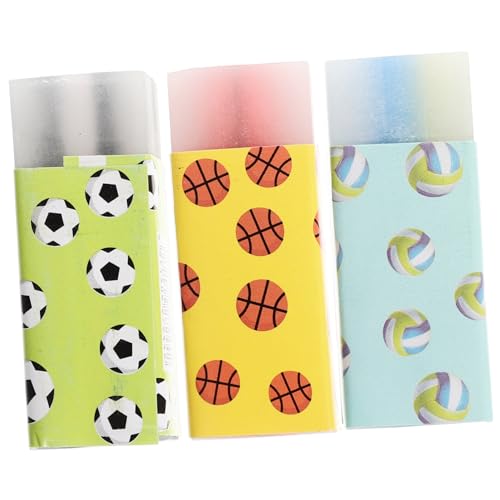 Lurrose 12 Stück Basketball Fußball Radiergummi Kinderspielzeug Kleiner Basketball Eingängiger Gebläse Basketball Duft Radiergummis Für Spielblase Süße Stationäre Expo Marker von Lurrose