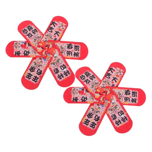 Lurrose 12 Stück Chinesische Neujahrs-glücksumhänge Pferde-motiv Rote Umschläge für Frühlingsfest Geburtstagsfeiern Traditionelle Hongbao Papierumschläge von Lurrose