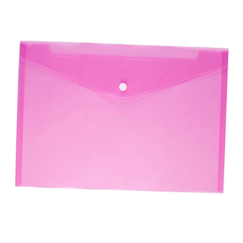 Lurrose 12 Stück Dokumentenmappe mit Druckknopf Transparente Aktenhülle Reißfest und Wasserabweisend für Sichere Aufbewahrung von Unterlagen Farben Je von Lurrose