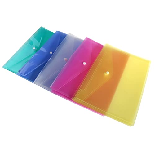 Lurrose 12 Stück Dokumententasche mit Schnappverschluss briefumschläge Dateiordner Dokumenttasche Aktenordner aus Papier Dokumentenkoffer Rosig von Lurrose