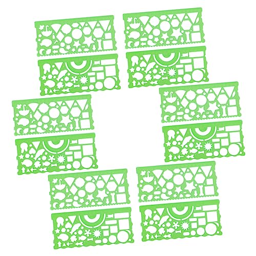 Lurrose 12 Stück Lineal Zeichnen Kreis Schablonen Für Kreidefarbe Schablonen Ziehen Schüler Zeichnen Vorlage Entwurfsschablonen Schablone Für Handwerk Malschablonen Herrscher Pp Green Lurrose 12 Stück Lineal Zeichnen Kreis Schablonen Für Kreidefarbe Schablonen Ziehen Schüler Zeichnen Vorlage Entwurfsschablonen Schablone Für Handwerk Malschablonen Herrscher Pp Green von Lurrose