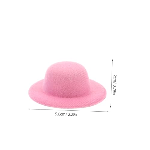 Lurrose 12 Stück Teiliges Bunte Miniatur Mini Top Hats Weiche Kleine Puppenhüte Leichte Tragbare Formelle Kleine Hüte für DIY Basteln Puppenzubehör Weihnachts und Partydekoration von Lurrose