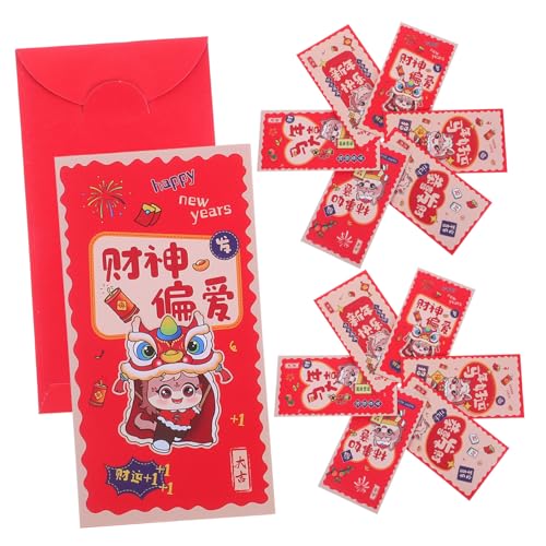 Lurrose 12 Stück Teiliges Chinesische Neujahrs rote Umschläge Jahr Des Pferdes Bunte Geldtaschen mit Designs Vielseitig für Frühlingsfest Hochzeit Geburtstag Traditionelle Hong Bao für von Lurrose