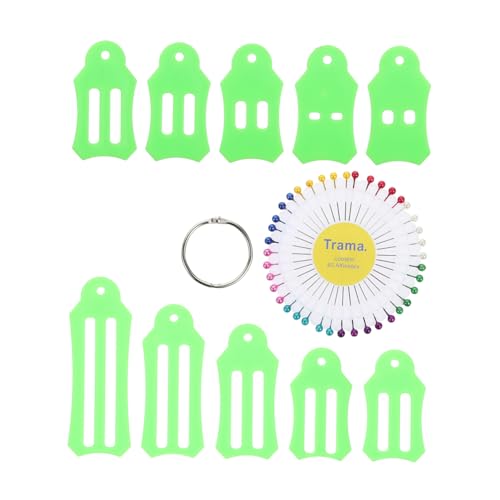 Lurrose 12-teiliges Set Bandmacher Stoffwerkzeuge Selber Machen Schrägbandwerkzeug Aus Stoff Nähquiltwerkzeug Gurtbandhersteller-toolkit Nähnadeln Und Aufbewahrungskette Green Legierung von Lurrose