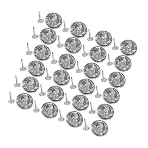 Lurrose 120 Stück Schmetterlingsverschluss Anstecknadel Rückseiten Langlebigem Kupfer Polierte Broschen und Abzeichenbefestigungen Stilvolle Lapel Pin Stopper für Accessoires von Lurrose