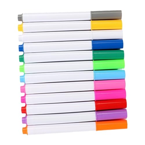 Lurrose 12Stücke Abwischbare Neon Marker für Schnelltrocknende Kreidemarker für LED Schreibtafeln Acryl und Whiteboards Zeichnen und Kritzel für Kreative Projekte von Lurrose