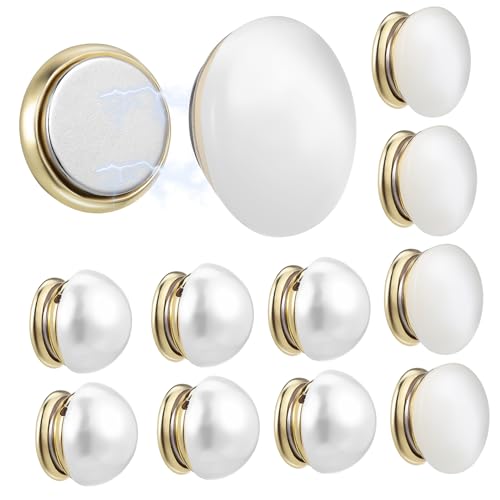 Lurrose 12Stücke Magnetische Knöpfe für Dekorative Broschen mit Eleganten Designs Sichere Kleidungsfixierung für Schals und Leichte Stoffe Einfache Handhabung von Lurrose
