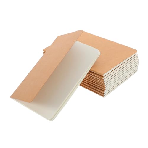 Lurrose 12Stücke Notizbücher Unlinierte Kraftpapier für Tagebuch Notizen Planung und Kreative Projekte Stilvolle Schreibhefte für Büro und Schule von Lurrose