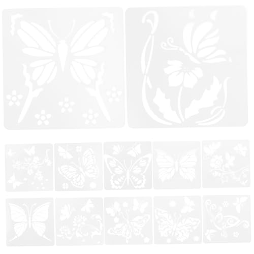 Lurrose 12 Stücke Handwerk Schablonen Vorlagen Schmetterling Zeichnung Vorlagen Für Malerei Schablonen Set Lurrose 12 Stücke Handwerk Schablonen Vorlagen Schmetterling Zeichnung Vorlagen Für Malerei Schablonen Set von Lurrose