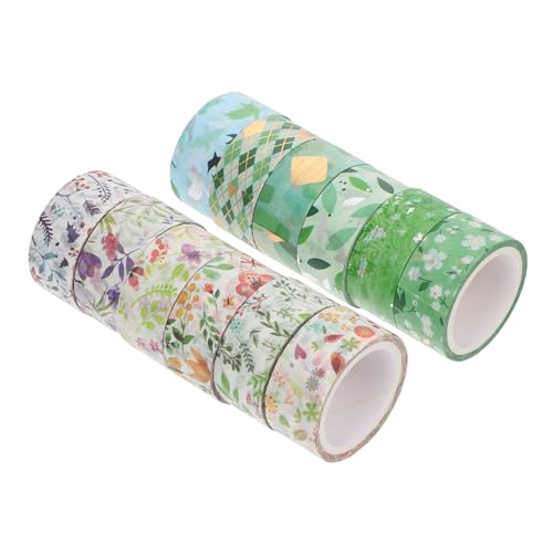 Lurrose 12stücke Selbstklebende Washi-tapes Frische Frühlingsmuster Für -projekte Scrapbooking Und Journaling Dekorative Klebebänder Für von Lurrose