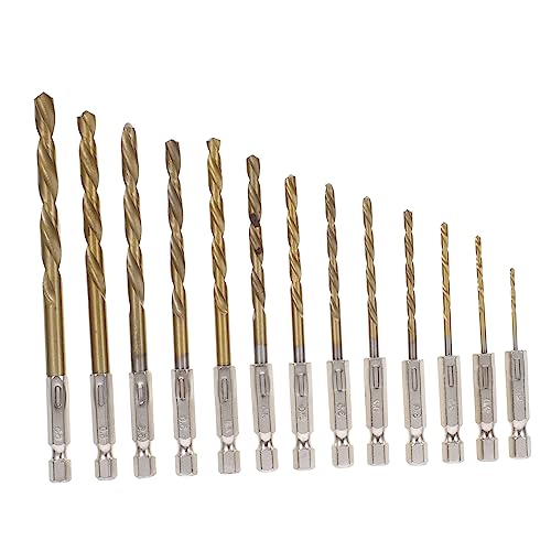Lurrose 13 Stück Bohrer-set Bohrer Aus Zement Twist Mauerwerk Verdrehte Bohrer Ziegelbohrer Mehrzweck-spiralbohrer Betonbohrer Sechskant-spiralbohrer Sechskantbohrer Stahl von Lurrose