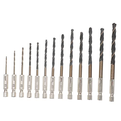 Lurrose 13Stücke Teiliges Sechskant Bohrer Set Hss Für Holz Stahl Und Metall Kurze Bohrer Für Präzises Bohren Und Vielseitige Anwendungen von Lurrose