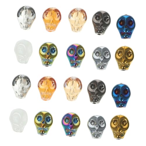 Lurrose 140 Stück Teiliges DIY Schädel Perlen Bunte Glasperlen für Armbänder Schmuckherstellung Halloween Dekorationen Kreative Bastelperlen Vielseitig Verwendbar Lurrose 140 Stück Teiliges DIY Schädel Perlen Bunte Glasperlen für Armbänder Schmuckherstellung Halloween Dekorationen Kreative Bastelperlen Vielseitig Verwendbar von Lurrose