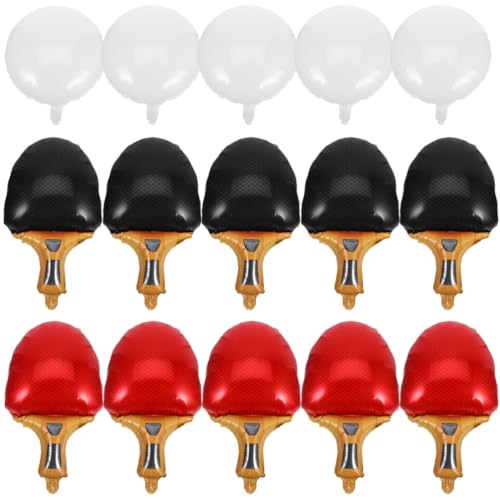 Lurrose 15 Sport-Party-Luftballons: Tischtennisball-Mittelstück für interaktive Veranstaltungen – 3D-Requisiten aus Aluminiumfolie für Schulaktivitäten und Karneval Lurrose 15 Sport-Party-Luftballons: Tischtennisball-Mittelstück für interaktive Veranstaltungen – 3D-Requisiten aus Aluminiumfolie für Schulaktivitäten und Karneval von Lurrose