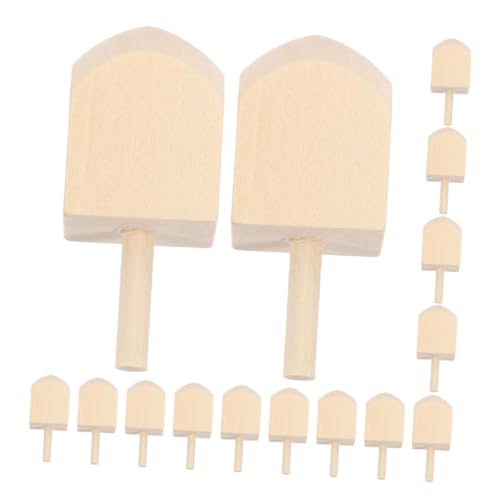 Lurrose 15 Stück DIY Holz Dreidel für Chanukka Unbemalte Holzspielzeuge für Bastelset für Partys Vielseitig Einsetzbar für Dekoration und Spiele von Lurrose