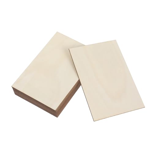 Lurrose 15 Stück Graffiti Bemalt Holzstücke Unvollendeter Holzsperrholz Lindenholzbretter Basswood -ausschnitte Dünnes Holzbrett Naturholzplatten Unbemalte Holzausschnitte Hölzern Beige von Lurrose