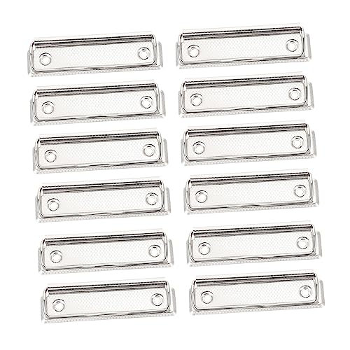 Lurrose 15 Stück Metall Klemmbrett Clips Leichte Dokumentenhalter für Büro Schule Organisieren von Unterlagen Langlebig und Platzsparend von Lurrose