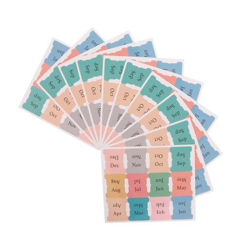 Lurrose 15 Stück Monatsindex Tabs für Planer Selbstklebende Monatsaufkleber für Organisation Bunte Trennblätter zur Einfachen Planung und Markierung Wichtiger Termine Lurrose 15 Stück Monatsindex Tabs für Planer Selbstklebende Monatsaufkleber für Organisation Bunte Trennblätter zur Einfachen Planung und Markierung Wichtiger Termine von Lurrose