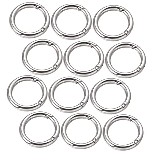 Lurrose 15 Stück Teiliges Feder Ringe Schlüsselanhänger Zinklegierung Runde Federverschlüsse für Diy Zubehör für Taschen Rucksäcke und Schmuckherstellung Lurrose 15 Stück Teiliges Feder Ringe Schlüsselanhänger Zinklegierung Runde Federverschlüsse für Diy Zubehör für Taschen Rucksäcke und Schmuckherstellung von Lurrose