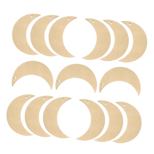Lurrose 15 Stück Teiliges Unvollendeter Holz Mondformen Diy Holzscheiben Natürlichem Holz für Bastelprojekte Malen und Kreative Aktivitäten für Erwachsene Lurrose 15 Stück Teiliges Unvollendeter Holz Mondformen Diy Holzscheiben Natürlichem Holz für Bastelprojekte Malen und Kreative Aktivitäten für Erwachsene von Lurrose