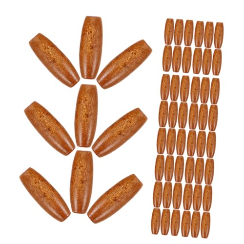 Lurrose 150 Stcs Natürliche Ahornholz Oval Perlen 2,5 Mm Loch Holzhalterungsperlen Für DIY -schmuck Herstellung Von Crafting -türvorhängern Beutel Dekorationen Holzperlen Für Handwerk von Lurrose