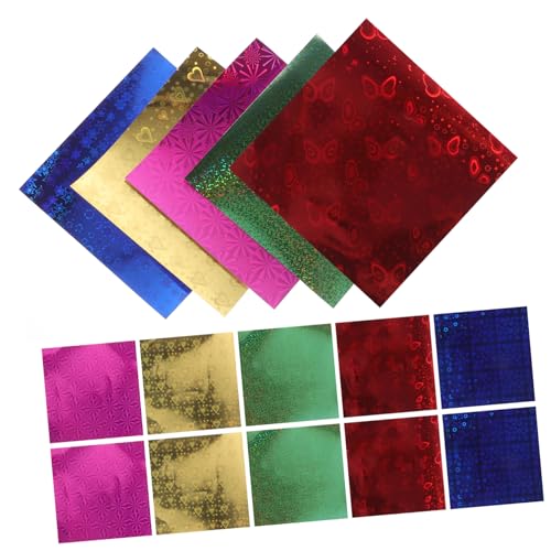 Lurrose 150 Stück Origami Scrapbook Origami Papier DIY Papierfaltpapier Bastelpapier DIY Bastelpapier DIY Zubehör Origami Karte DIY Bastelpapier Farbiges Papier von Lurrose