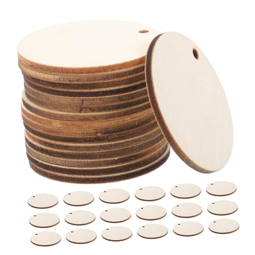 Lurrose 150 Stück Runde Holzscheiben mit Rundloch Unbehandelte Holzscheiben zum Basteln Leichte Holzanhänger für DIY Dekoration Schlüsselanhänger Party und Wohnaccessoires Lurrose 150 Stück Runde Holzscheiben mit Rundloch Unbehandelte Holzscheiben zum Basteln Leichte Holzanhänger für DIY Dekoration Schlüsselanhänger Party und Wohnaccessoires von Lurrose