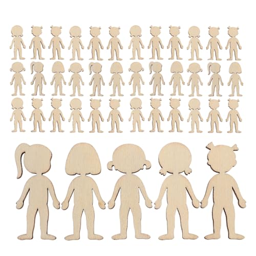 Lurrose 150 Stück Unlackierte Holz Ausschnitte Personenform für Kreative Diy Projekte Basteln Kindergarten und Hängende Dekorationen Lurrose 150 Stück Unlackierte Holz Ausschnitte Personenform für Kreative Diy Projekte Basteln Kindergarten und Hängende Dekorationen von Lurrose