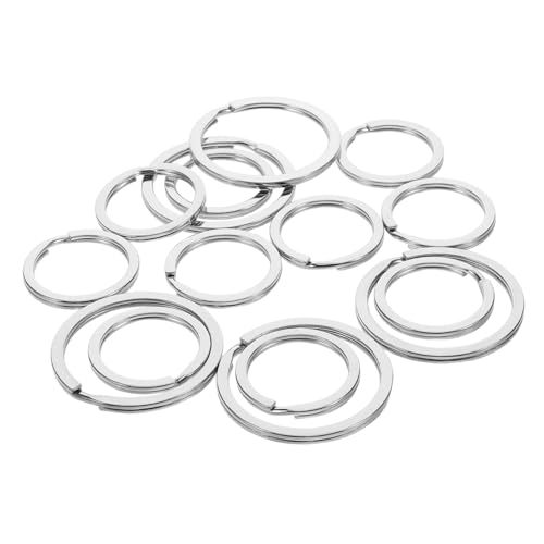 Lurrose 15Stücke Teiliges mit Doppelten Schlüsselringen Robustem Metall für Autoschlüssel Hausschlüssel DIY Basteln und Anhängerzubehör Lurrose 15Stücke Teiliges mit Doppelten Schlüsselringen Robustem Metall für Autoschlüssel Hausschlüssel DIY Basteln und Anhängerzubehör von Lurrose