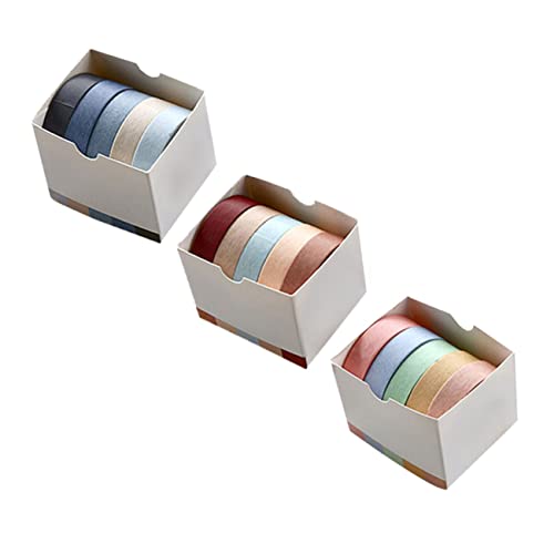 Lurrose 15rollen Washi Tape Bunte Dekorative Klebebänder Für Scrapbooking -projekte Geschenkverpackungen Inklusive Dämmerung Und Wolkenmuster Für Kreative Bastelarbeiten von Lurrose