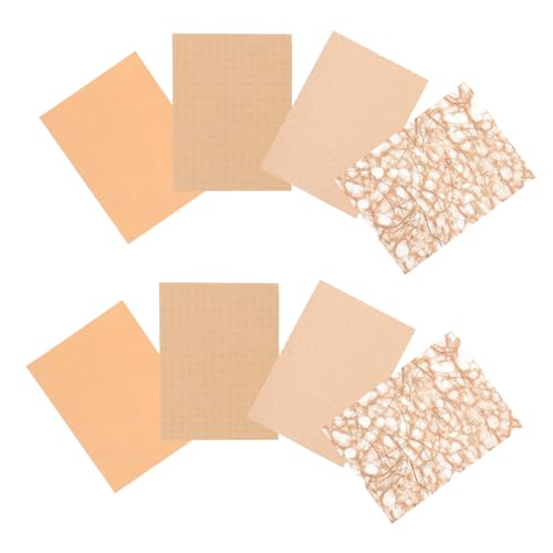 Lurrose 16 Blatt Collage Dekorationspapier bastelmaterial buntpapier dekoratives Papier Scrapbooking -Vorräte Papier für Tagebuch farbig Papierhandwerk Tagebuchmaterial Papier Gittergewebe von Lurrose