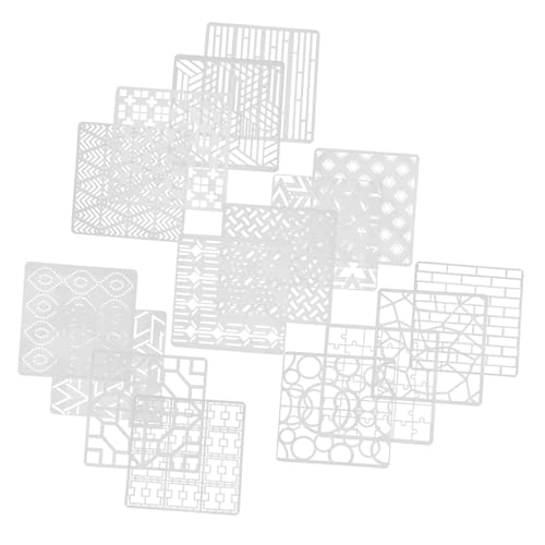 Lurrose 16 Stck. Malvorlage Schablone Malerei Handwerk Herstellung Für Form Erwachsene Geometrische Vorlage Plastik Lurrose 16 Stck. Malvorlage Schablone Malerei Handwerk Herstellung Für Form Erwachsene Geometrische Vorlage Plastik von Lurrose