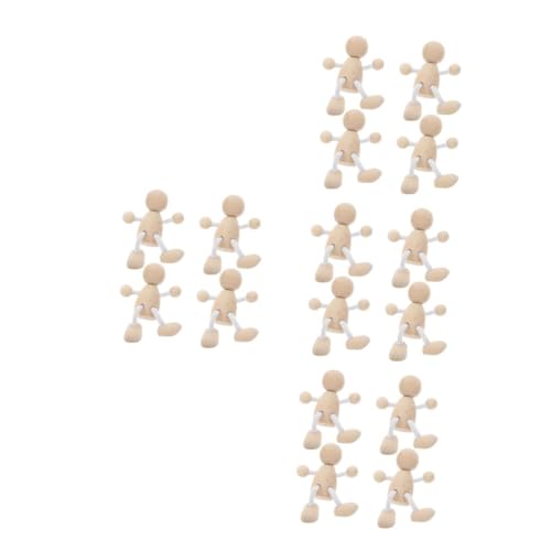 Lurrose 16 Stck. Teiliges Unbemalten Holzfiguren zum Bemalen Diy Holz Peg Dolls für Kreative Bastelprojekte für Weihnachtsdekoration Lurrose 16 Stck. Teiliges Unbemalten Holzfiguren zum Bemalen Diy Holz Peg Dolls für Kreative Bastelprojekte für Weihnachtsdekoration von Lurrose