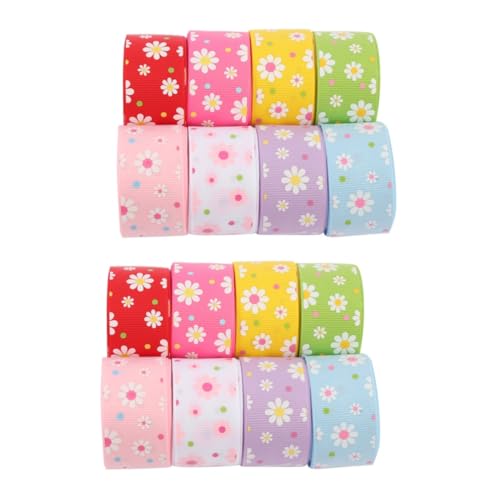 Lurrose 16 Stk 25mm Kleines Gänseblümchen-gewinde Band Polyesterband Nähen Dekorativ Blumenstraußband Wickeln Gänseblümchenbänder Blumenband Bedrucktes Ripsband Packstreifen Kleidung Lurrose 16 Stk 25mm Kleines Gänseblümchen-gewinde Band Polyesterband Nähen Dekorativ Blumenstraußband Wickeln Gänseblümchenbänder Blumenband Bedrucktes Ripsband Packstreifen Kleidung von Lurrose
