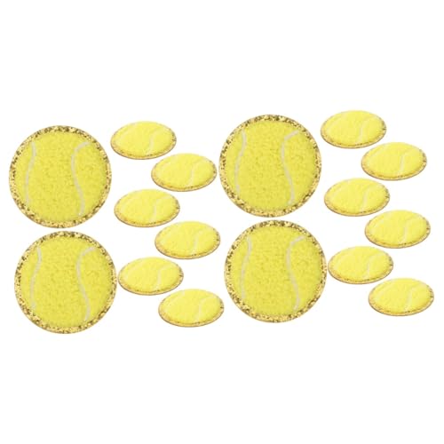 Lurrose 16 Stk Stickereiflecken Kleine Kleiderflicken Abriebfeste Fellflecken Kleiderflicken Selber Machen Dekorative Fellflecken Aufnäher Für Sportbälle Hutflecken Hut Zubehör Baumwolle von Lurrose