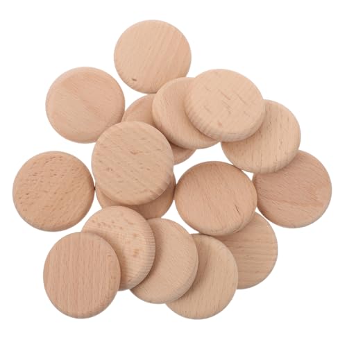 Lurrose 16 Stück Teiliges Holz Handgeschnitzte Naturbelassene Rundscheiben für Diy-holzkunst Langlebige Flache Holzchips für Brettspiele und Kreative Bastelprojekte Lurrose 16 Stück Teiliges Holz Handgeschnitzte Naturbelassene Rundscheiben für Diy-holzkunst Langlebige Flache Holzchips für Brettspiele und Kreative Bastelprojekte von Lurrose