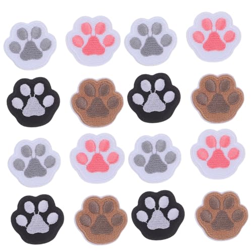 Lurrose 16 Stück Teiliges Selbstklebende Bestickte Pfotenapplikationen Waschbeständige Hundepfoten Patches zum Aufkleben für Kleidung Taschen Hüte Rucksäcke Einfache Diy-verzierung ohne Lurrose 16 Stück Teiliges Selbstklebende Bestickte Pfotenapplikationen Waschbeständige Hundepfoten Patches zum Aufkleben für Kleidung Taschen Hüte Rucksäcke Einfache Diy-verzierung ohne von Lurrose