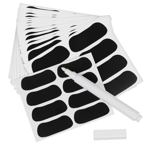 Lurrose 160 Stück Sport Augenaufkleber Schwarzstreifen PVC Selbstklebend mit Weißem Stift für Baseball Fußball Glare Reduzierung und Langanhaltende Haftung für Spieler von Lurrose