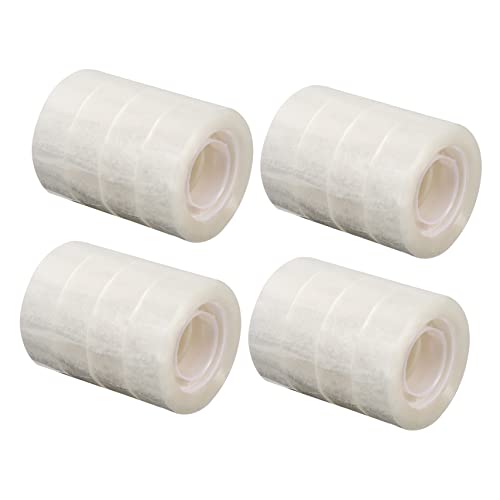 Lurrose 16Stücke Transparentes Klebeband Hochwertiges Klebeband für Büro Schule und Handwerk Vielseitig Einsetzbar für Verpackung Versiegelung und Bastelarbeiten von Lurrose