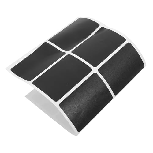 Lurrose 1Blatt Selbstklebende Tags Wiederverwendbar Löschbare für Flaschen Vorratsdosen Einmachgläser Schwarz für Kreative Beschriftungen von Lurrose
