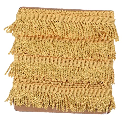 Lurrose 1Roll Verziert mit Gedrehten Fransen für Vorhänge Sofas Lampenschirme Mehr Baumwoll Garn Goldfarben für Diy Dekoration Lurrose 1Roll Verziert mit Gedrehten Fransen für Vorhänge Sofas Lampenschirme Mehr Baumwoll Garn Goldfarben für Diy Dekoration von Lurrose