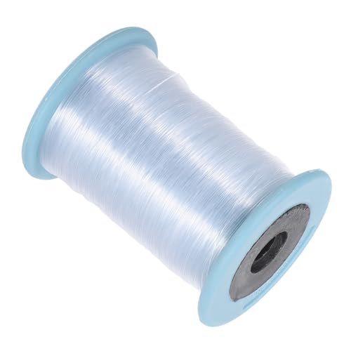 Lurrose 1Rolle Perlendraht Hochfester Transparenter Schmuckdraht für DIY Armbänder Verschleißfest und für Bastelprojekte und Perlenschmuck von Lurrose