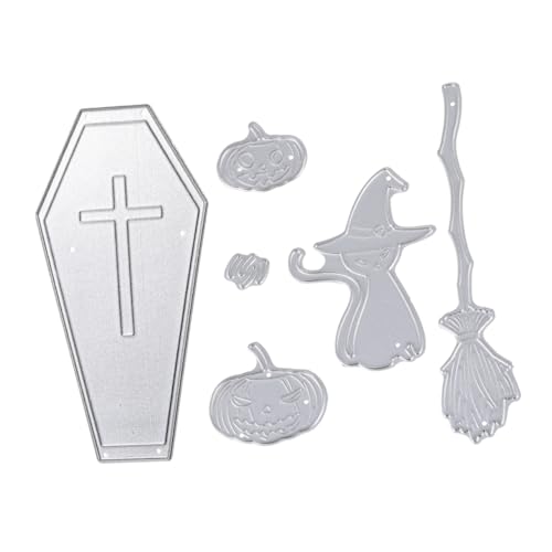 Lurrose 1Satz Metallschnitt Stanzschablone für Halloween Kürbislaternen Prägewerkzeug für Scrapbooking Kartengestaltung und Papierhandwerk für DIY Dekorationen und Bastelprojekte von Lurrose