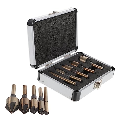 Lurrose 1Satz Senkbohrer Set mit Präzisen Mühlenschneidern für Aluminiumkoffer Präzise Bohrungen ohne von Lurrose