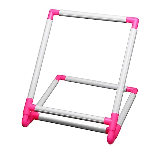 Lurrose Pvc Desktop Stickrahmen 1pc Kreuz Rack Klemmtyp Ständer Für Stickkreuz von Lurrose