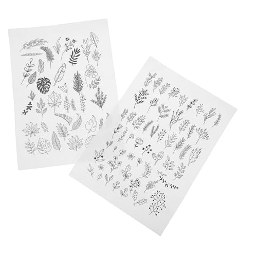 Lurrose 2 Blätter Stickstabilisator Stickvorlage Stick- Und Stickmotive Stickgarn Stickpapier Abwaschen Papierstickerei Maschinenstickrahmen Sticken Und Nähen Stickpapier Weiß Vlies von Lurrose