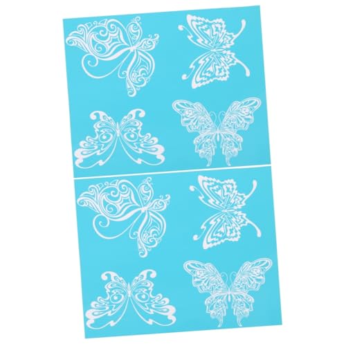 Lurrose 2 Blätter waschbarer Mesh-Transfer siebdruckschablone buch dekoration Handwerkliche Vorlage Siebdruckübertragungen für praktische Druckschablone wiederverwendbare Druckschablone Lurrose 2 Blätter waschbarer Mesh-Transfer siebdruckschablone buch dekoration Handwerkliche Vorlage Siebdruckübertragungen für praktische Druckschablone wiederverwendbare Druckschablone von Lurrose