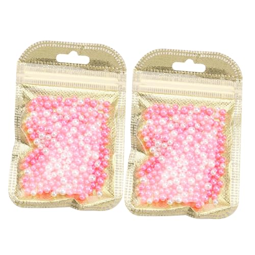 Lurrose 2 Packungen DIY Perlen In Gemischten Farben Weihnachtsperlen Kunstperlen Runde Weihnachtsdekorationen Damen Kleine Perlen Weihnachtsbasteln Farbton Große von Lurrose