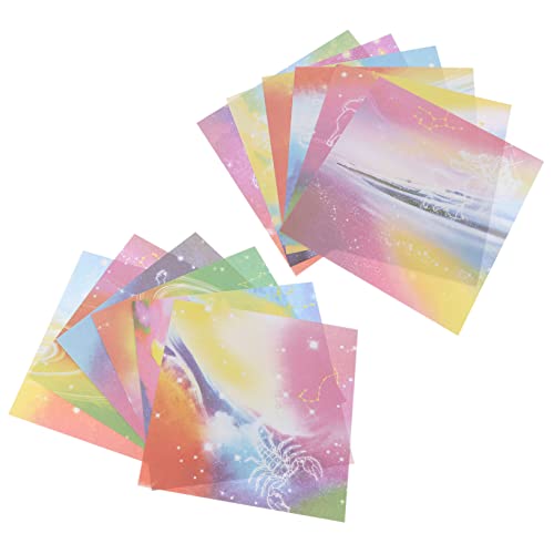 Lurrose 2 Packungen Quadratisches Papier Origami Papier Kreatives Origami Mode Origami Faltpapiere von Lurrose